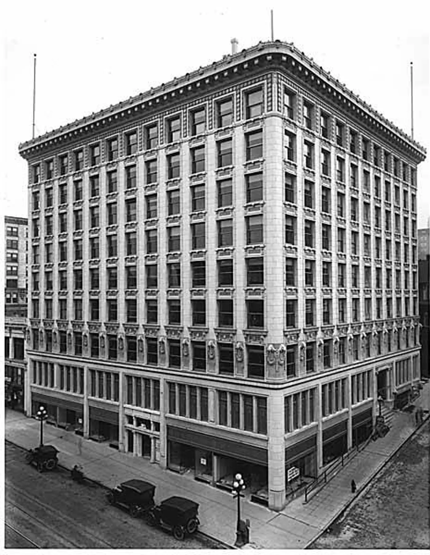 The Arctic Building with terra-cotta walrus heads at Third Avenue and Cherry Street in Seattle